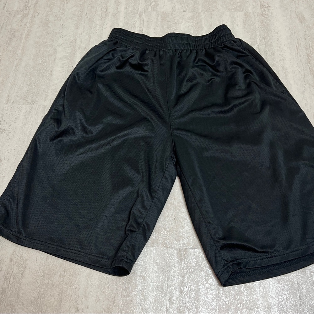 Slam basketball shorts black grey medium